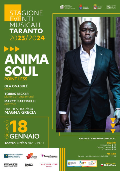 ANIMA SOUL – POINT LESS  Ola Onabule & l'Orchestra della Magna Grecia