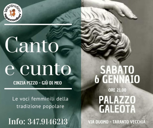 Taranto – CANTO E CUNTU le voci femminili della tradizione popolare