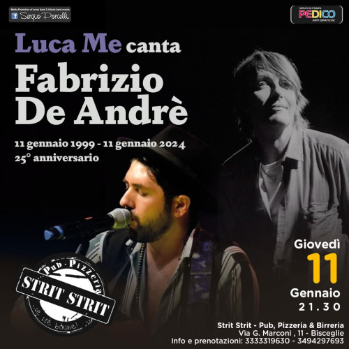Luca Me canta Fabrizio De Andrè - Live a Bisceglie