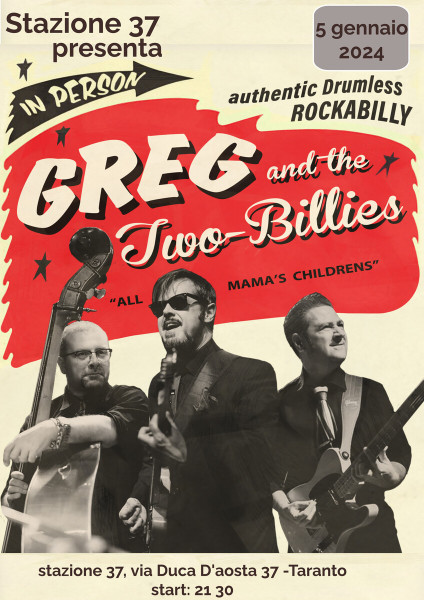 Taranto – Rassegna Blues: GREG &  the Two Billies