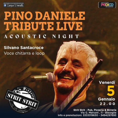SILVANO SANTACROCE CANTA PINO DANIELE tribute live a Bisceglie