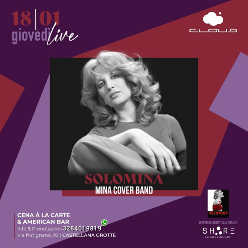 Castellana Grotte – Solo Mina – Tributo a Mina live at Cloud