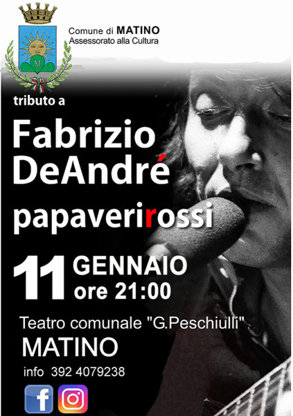 Tributo a Fabrizio De André - PAPAVERI ROSSI