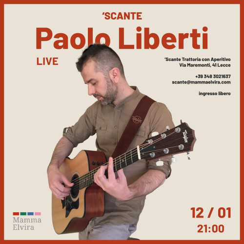 Paolo Liberti "Solo in Scena" live con Hit Italiane ed Internazionali