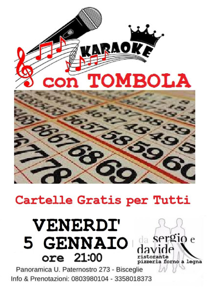 KARAOKE e TOMBOLA