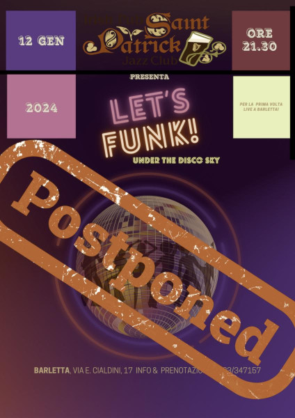 Let's funk!under the disco sky - live Barletta