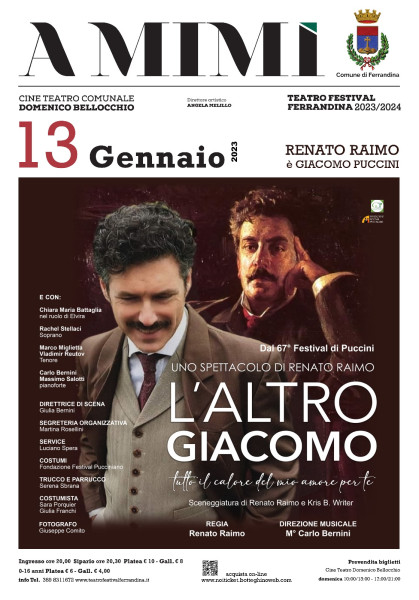 A Mimì presenta L'altro Giacomo- Omaggio a Puccini di e con Renato Raimo