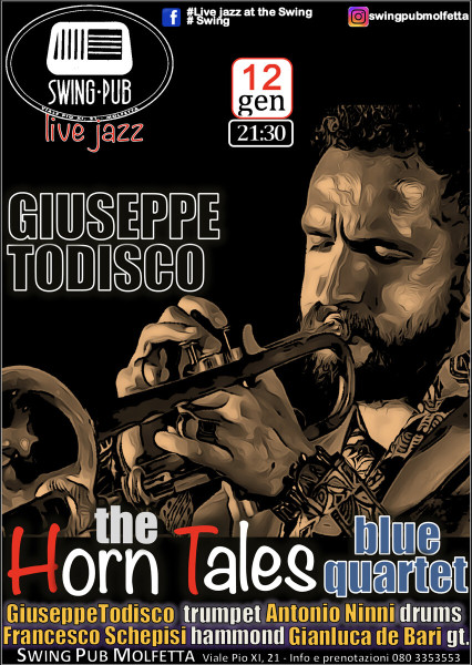 Live jazz - Giuseppe Todisco Horn Tales blue Quartet