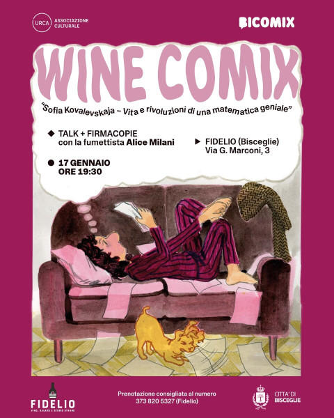 WineComix: Alice Milani presenta il fumetto dedicato a Sofia Kovalevskaja