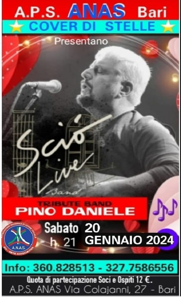 Sciò Live Band Pino Daniele Forever in concerto