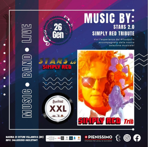 CONCERTO LIVE SIMPLY RED Tributo by STARS 2.0 at XXL Marina di OSTUNI