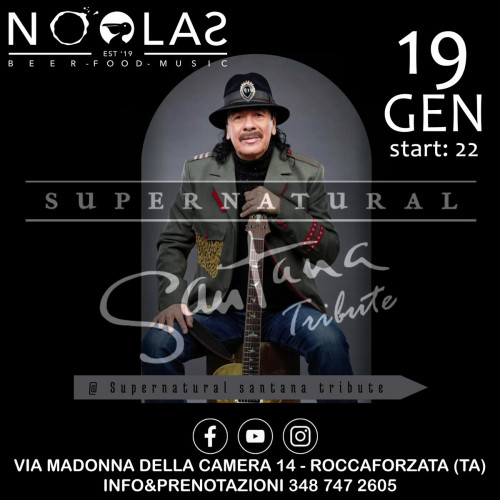 SUPERNATURAL Santana Tribute in concerto