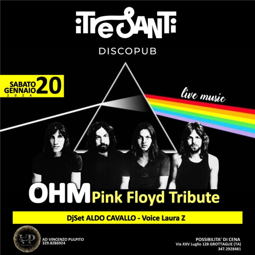 Ohm Tributo Pink Floyd + Dj Set