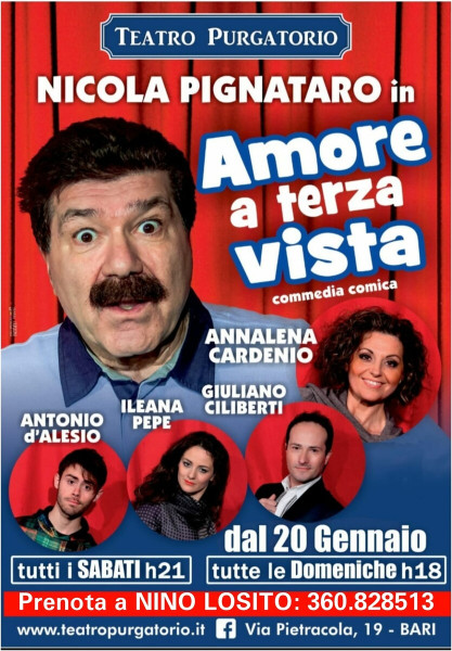 Prima Commedia Comica dell'Anno 2024 al Teatro Purgatorio - Sabato 20 Gennaio h. 21:00 - Replica Domenica 21 h. 18:00