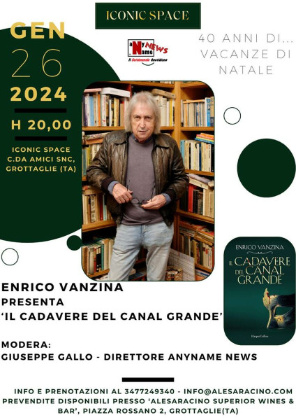 Enrico Vanzina presenta "Il Cadavere del Canal Grande' -