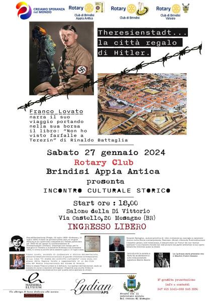  INCONTRO STORICO CULTURALE : Theresienstadt...   la città regalo di Hitler