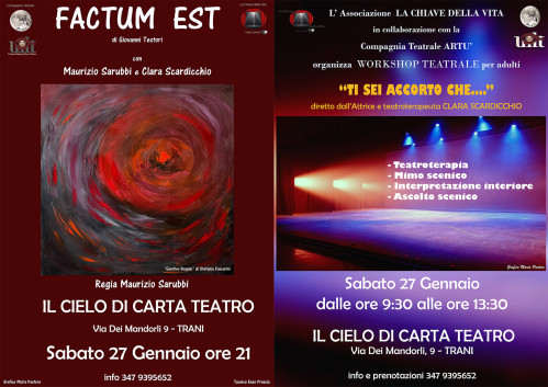 "FACTUM EST" e TEATROTERAPIA