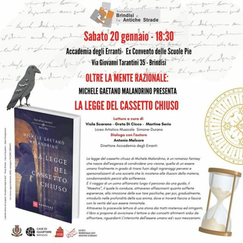 "Oltre la mente razionale": Michele Gaeano Malandrino presenta "LA LEGGE DEL CASSETTO CHIUSO"