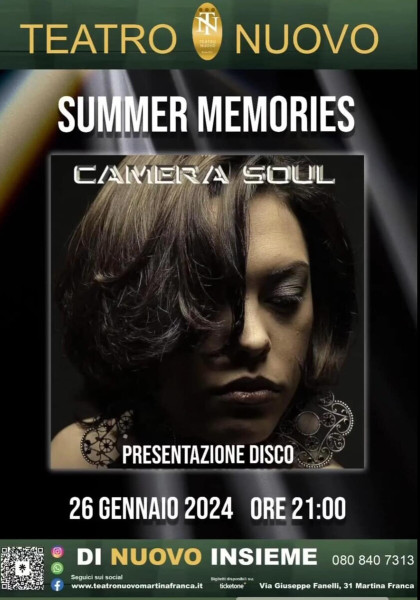 Il nuovo album dei Camera Soul sul palco del Teatro Nuovo