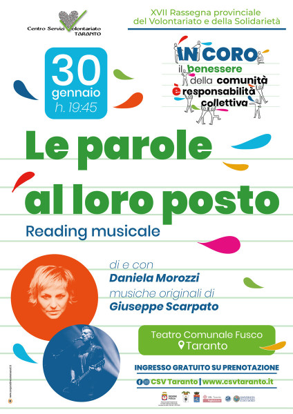 A Taranto "Le parole al loro posto"