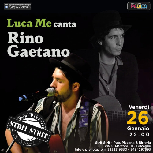 Luca Me canta Rino Gaetano live a Bisceglie