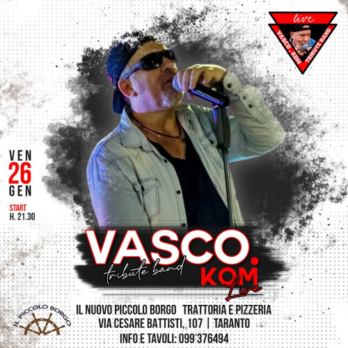 Vasco.kom Live Tribute Band live al Nuovo Piccolo Borgo