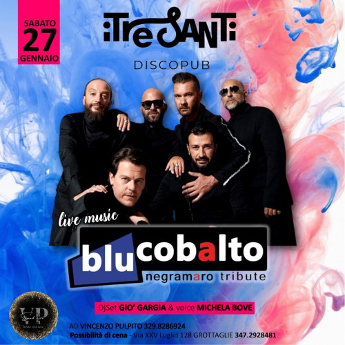 BLUCOBALTO tribute band Negramaro + dj set
