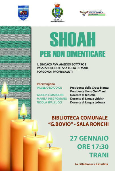 Incontro tematico su IL GIORNO DELLA MEMORIA: LA SHOAH