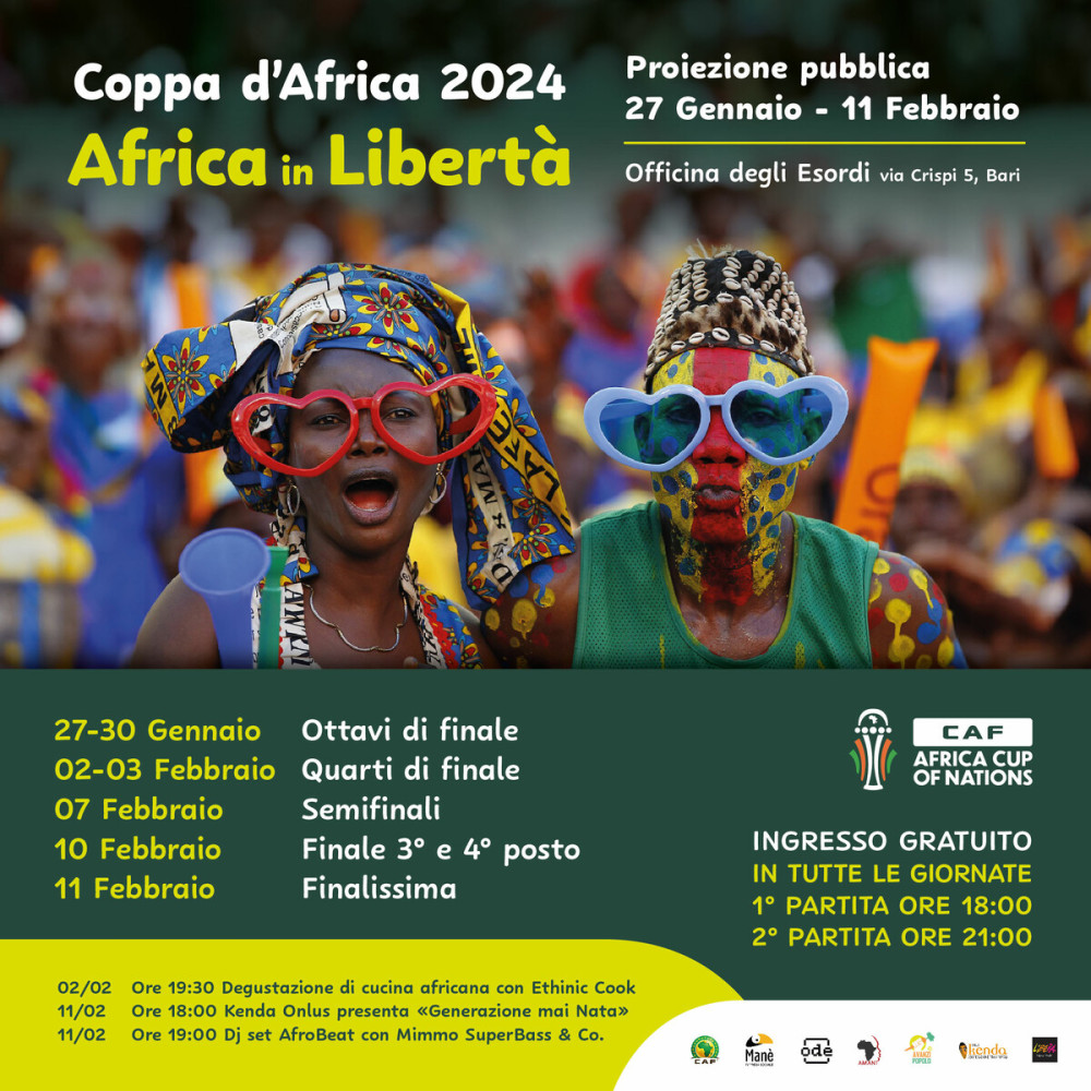Africa in Libertà Il campionato Coppa d'Africa 2024 Bari il Tacco