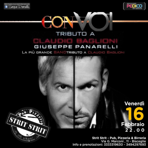 CON VOI TRIBUTO A CLAUDIO BAGLIONI LIVE A BISCEGLIE