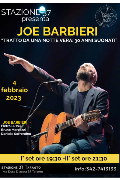 Joe Barbieri. Tratto Da Una Notte Vera: 30 anni suonati