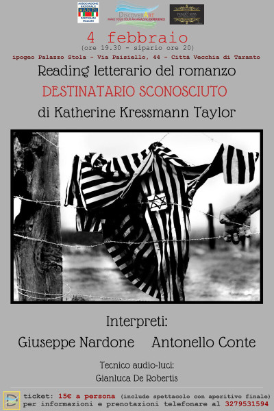 Destinatario Sconosciuto  reading letterario