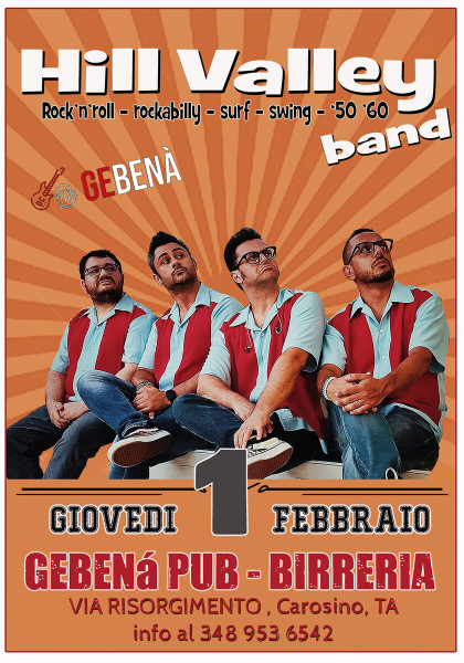 Hill Valley band live al Gebenà di Carosino