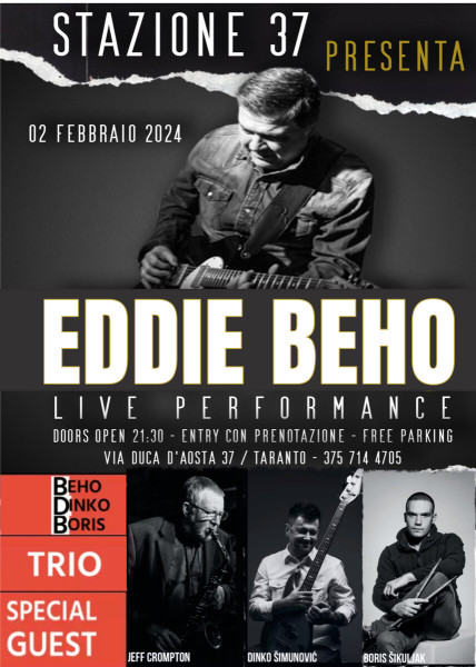 Rassegna Blues: (Evento internazionale) EDDY BEHO