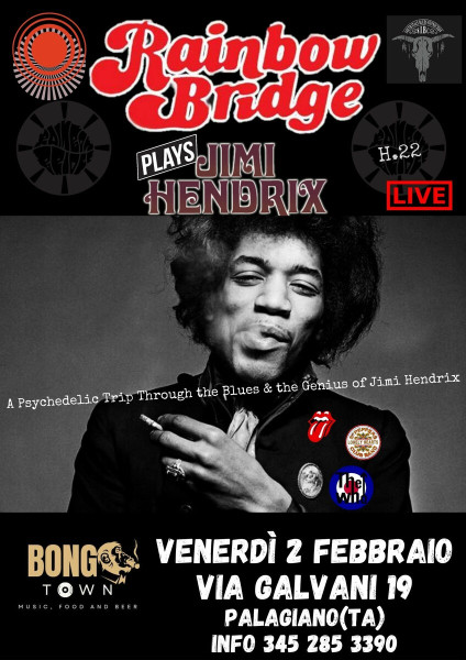 Rainbow Bridge Plays Jimi Hendrix at Bongo Town Birreria!