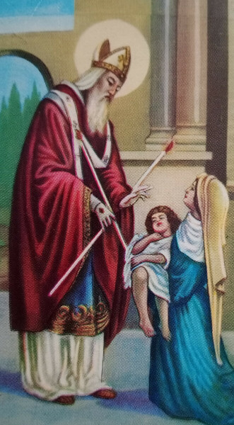 Benedizione della gola in onore di San Biagio