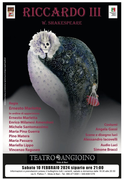 " Riccardo III" di W. Shakespeare, adattamento e regia E. Marletta