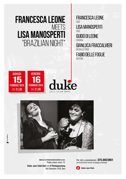 Francesca Leone meets Lisa Manosperti "Brazilian Night"