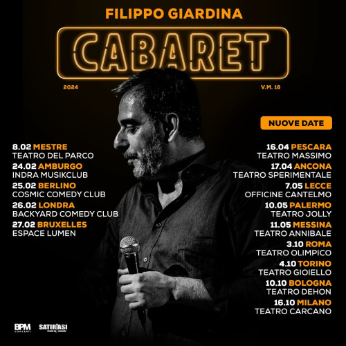 Stand-up comedy, FILIPPO GIARDINA in tour