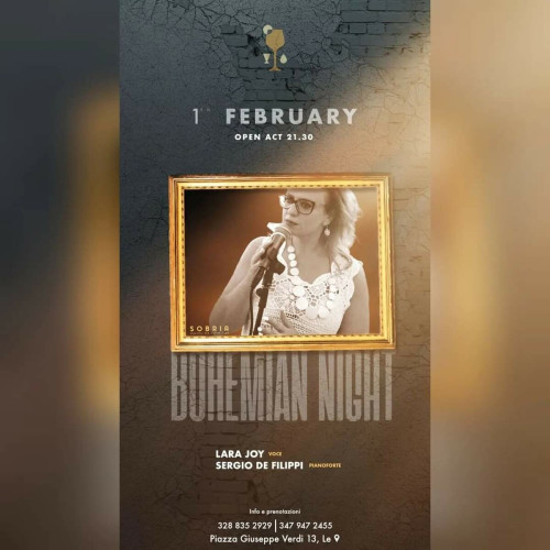 BOHEMIAN NIGHT (live music) al Sobria Wine