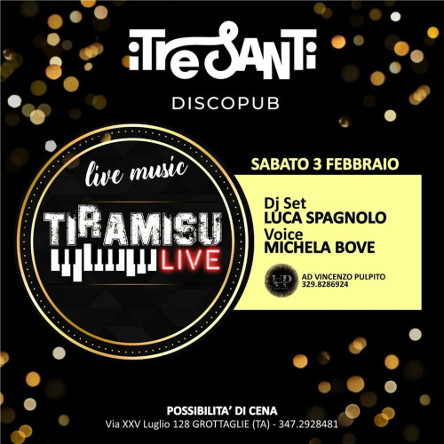 Tiramisù live + dj set