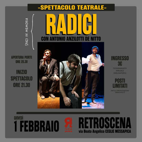 Spazi in memoria | Radici di e con Antonio Anzilotti De Nitto