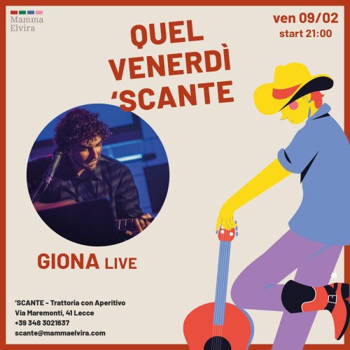Tra Le Corde, Giona live per Quel Venerdì 'Scante