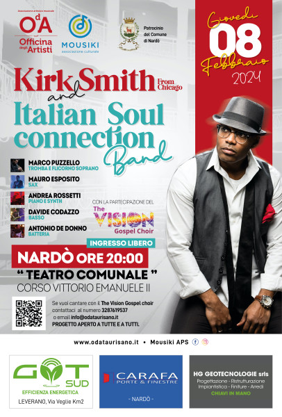 Kirk Smith (chicago) And Italian Soul Connection band in concerto