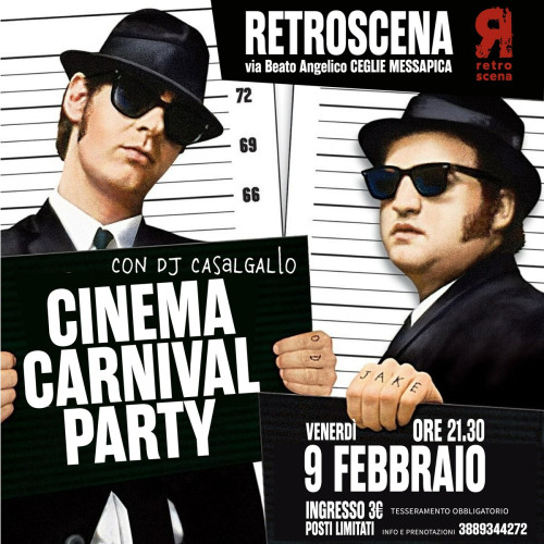 CINEMA CARNIVAL PARTY con Dj Casalgallo