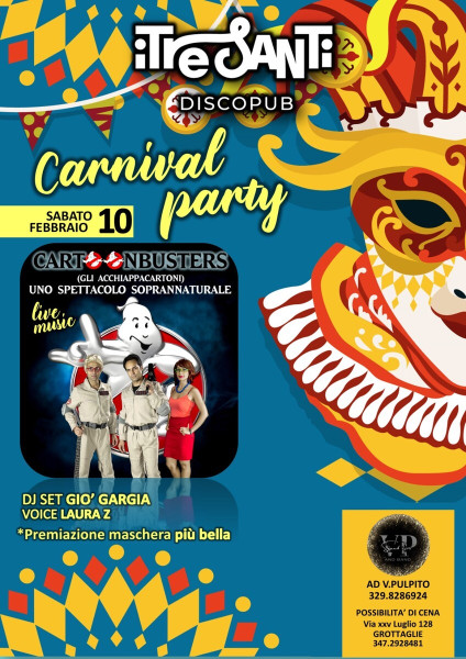 CARNIVAL PARTY live music + dj set