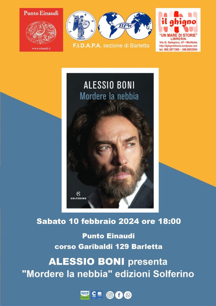Alessio Boni presenta il suo libro Mordere la nebbia Punto Einaudi Barletta