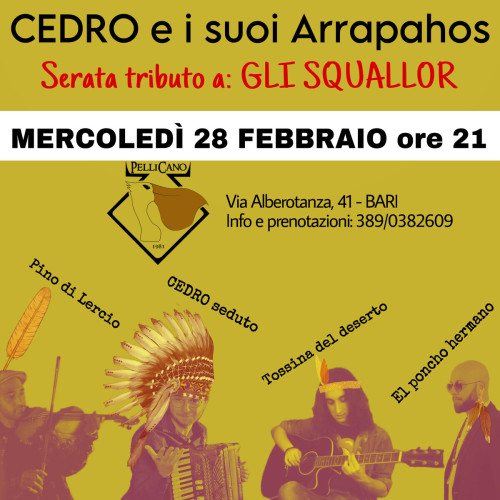 Concerto Tributo agli Squallor - CEDRO e i suoi Arrapahos