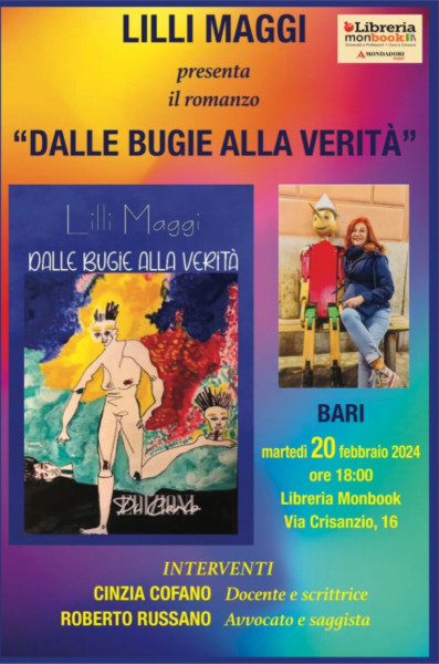 Lilli Maggi presenta il suo romanzo DALLE BUGIE ALLA VERITÀ
