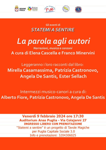 Gli Eventi di Statemi a Sentire - Narrazioni e Musica